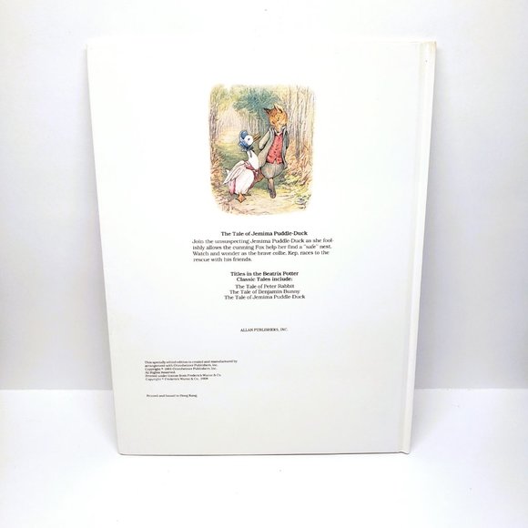 Beatrix Potter Set Lot x3 Hardcover 1991 Peter Rabbit Benjamin Bunny Jemima - Picture 7 of 10